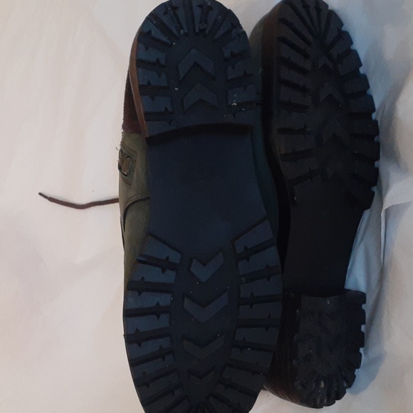 UGG Kilmer II Slate Suede Shearling Chunky Moto Combat Boots Woman's Siz… - Picture 9 of 12